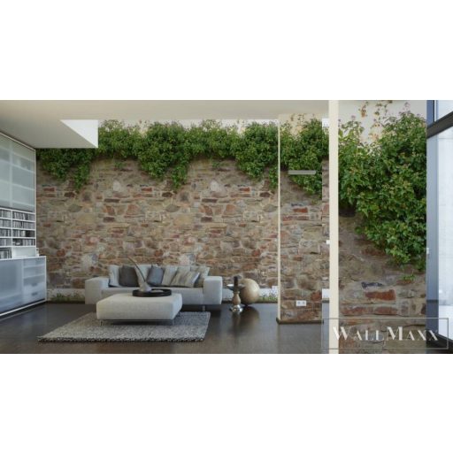 AS CREATION The Wall 2 39247-1 krémszínű repkény mintás térhatású digitális panel