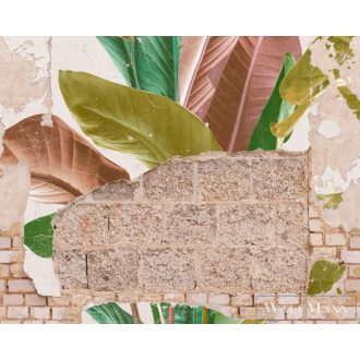   AS CREATION The Wall 2 39248-1 bézs levél mintás térhatású digitális panel