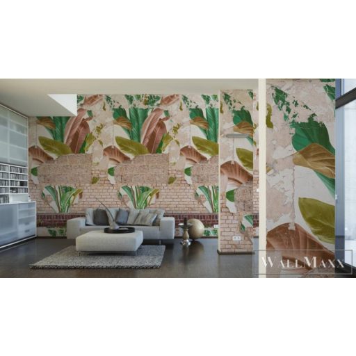 AS CREATION The Wall 2 39248-1 bézs levél mintás térhatású digitális panel