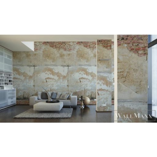 AS CREATION The Wall 2 39249-1 bézs tégla mintás térhatású digitális panel