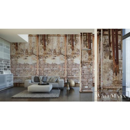 AS CREATION The Wall 2 39253-1 barna tégla mintás térhatású digitális panel