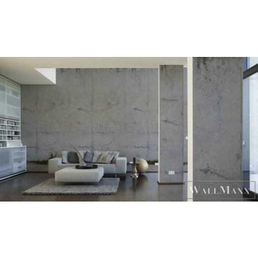 AS CREATION The Wall 2 39254-1 szürke beton mintás térhatású digitális panel