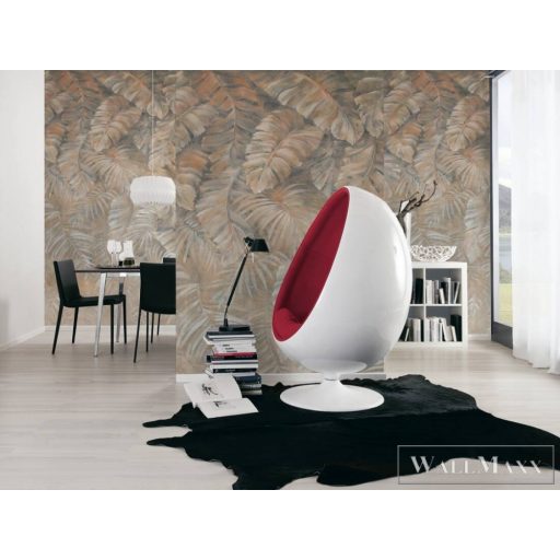AS CREATION The Wall 2 39262-1 barna levél mintás modern digitális panel