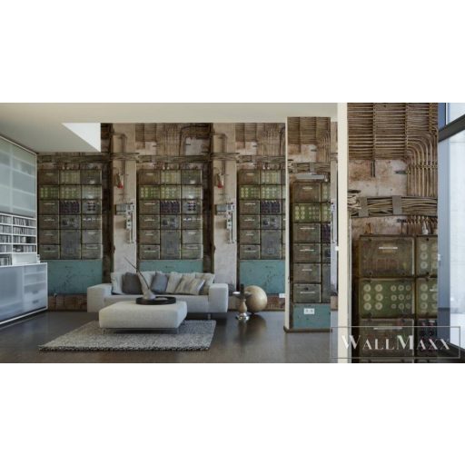 AS CREATION The Wall 2 39263-1 színes ipari mintás térhatású digitális panel