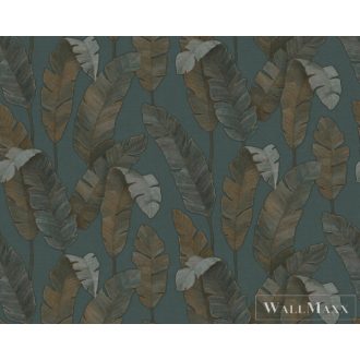   AS CREATION Attico 39264-1 zöld levél mintás grafikus XXL tapéta