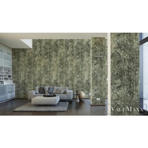 AS CREATION The Wall 2 39313-1 zöld dzsungel mintás grafikus digitális panel