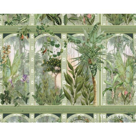 AS CREATION The Wall 2 39315-1 zöld tropicarium mintás grafikus digitális panel