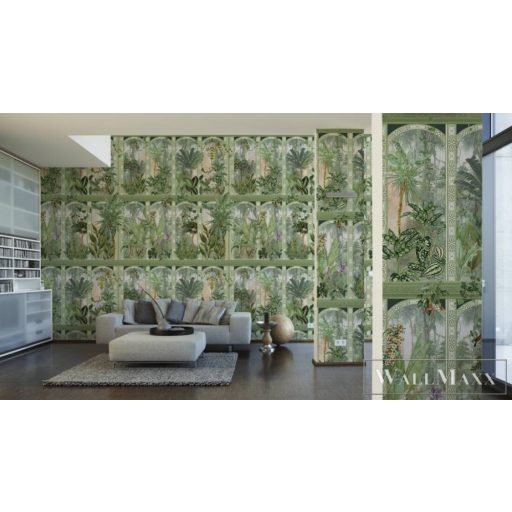 AS CREATION The Wall 2 39315-1 zöld tropicarium mintás grafikus digitális panel