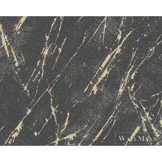   AS CREATION Elements II 3933-62 fekete márvány klasszikus tapéta