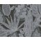 AS CREATION Famous Garden 39346-1 fekete-fehér levél mintás grafikus tapéta