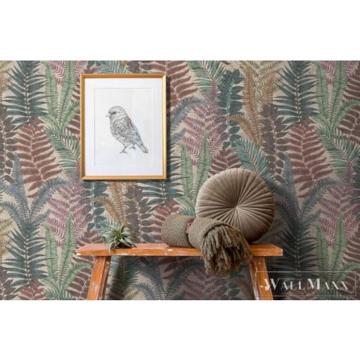 AS CREATION Famous Garden 39347-1 bézs levél mintás grafikus tapéta