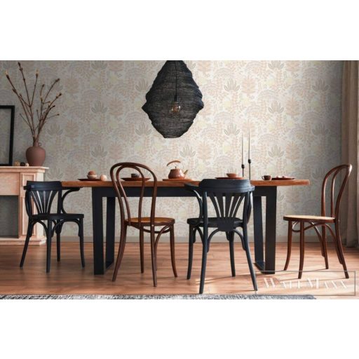 AS CREATION Famous Garden 39349-1 narancs-sárga levél mintás grafikus tapéta