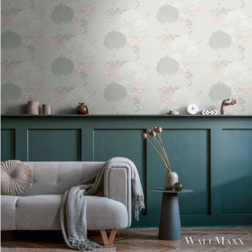 AS CREATION Famous Garden 39350-1 krémszínű levél mintás grafikus tapéta