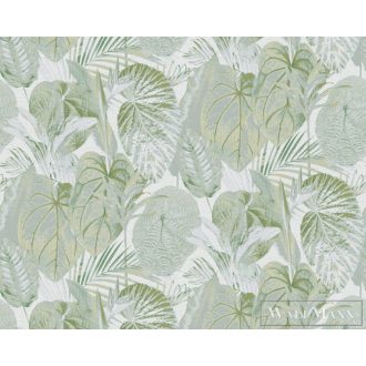   AS CREATION Royal Botanic 39409-2 zöld levél mintás természet XXL tapéta