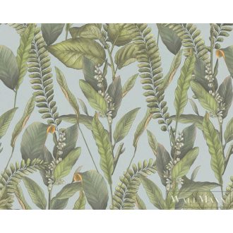   AS CREATION Drawn Into Nature 39413-3 kék levél mintás természet tapéta