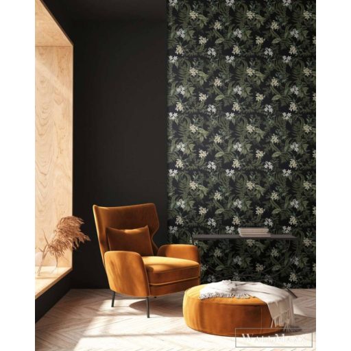 AS CREATION Drawn Into Nature 39424-4 zöld virág mintás természet tapéta