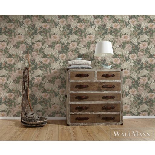 AS CREATION Drawn Into Nature 39426-2 fehér virág mintás természet tapéta