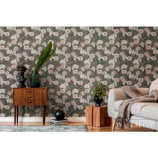 AS CREATION Drawn Into Nature 39426-3 lila pillangó mintás természet tapéta