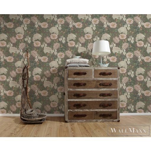 AS CREATION Drawn Into Nature 39426-3 lila pillangó mintás természet tapéta