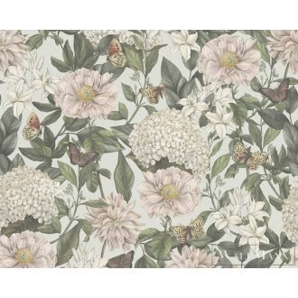   AS CREATION Drawn Into Nature 39426-4 rózsaszín pillangó mintás természet tapéta