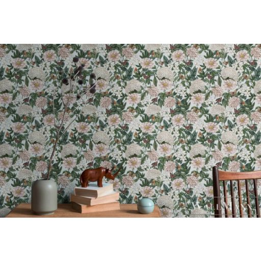 AS CREATION Drawn Into Nature 39426-4 rózsaszín pillangó mintás természet tapéta