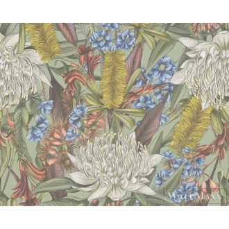   AS CREATION Drawn Into Nature 39428-1 színes virág mintás természet tapéta