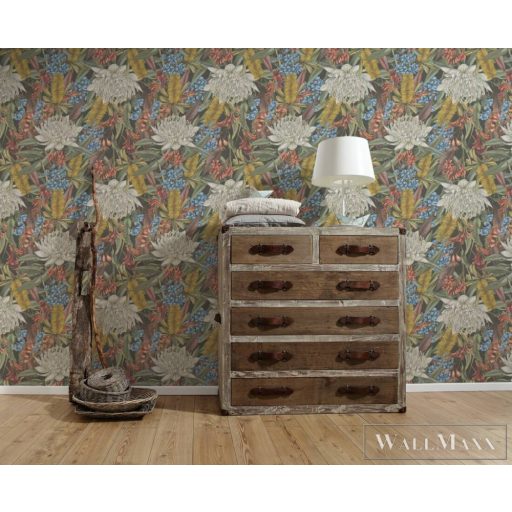 AS CREATION Drawn Into Nature 39428-2 színes virág mintás természet tapéta