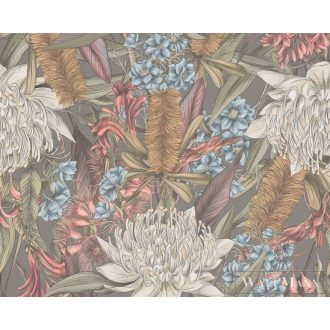   AS CREATION Drawn Into Nature 39428-3 színes virág mintás természet tapéta