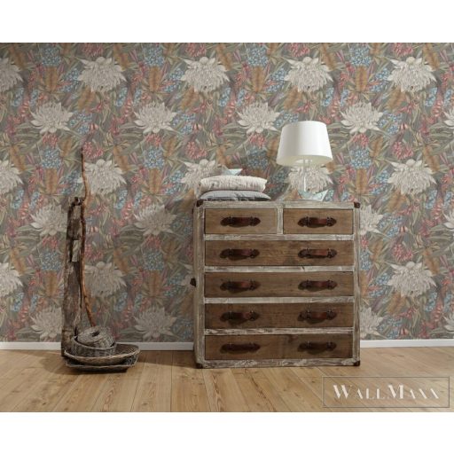 AS CREATION Drawn Into Nature 39428-3 színes virág mintás természet tapéta