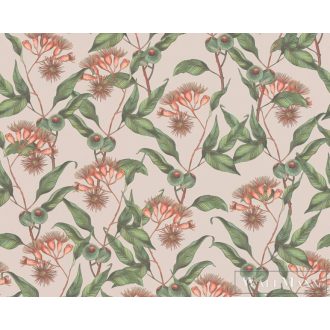   AS CREATION Drawn Into Nature 39430-3 piros virág mintás természet tapéta