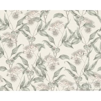   AS CREATION Drawn Into Nature 39430-4 krémszínű virág mintás természet tapéta
