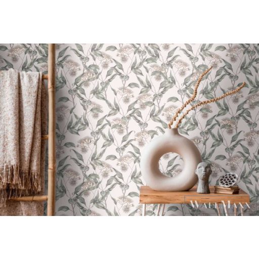 AS CREATION Drawn Into Nature 39430-4 krémszínű virág mintás természet tapéta