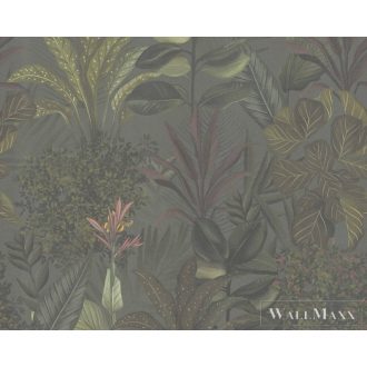   AS CREATION Drawn Into Nature 39433-2 zöld virág mintás természet tapéta