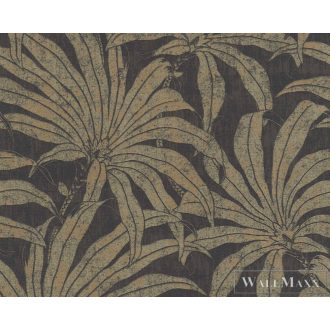   AS CREATION Jade 39501-1 fekete virág mintás klasszikus tapéta