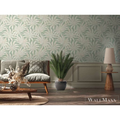 AS CREATION Jade 39501-2 zöld virág mintás klasszikus tapéta