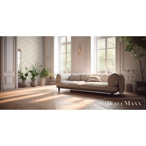 AS CREATION Jade 39501-5 krémszínű virág mintás klasszikus tapéta