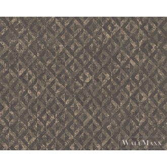   AS CREATION Jade 39505-3 barna térhatású fémhatású tapéta