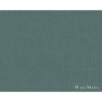   AS CREATION Jade 39506-4 zöld kő mintás fémhatású tapéta