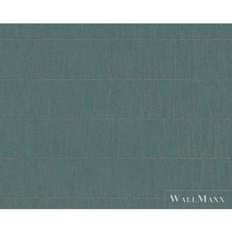 AS CREATION Jade 39506-4 zöld kő mintás fémhatású tapéta