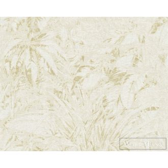   AS CREATION Smart Surfaces 39560-1 krémszínű leveles modern tapéta