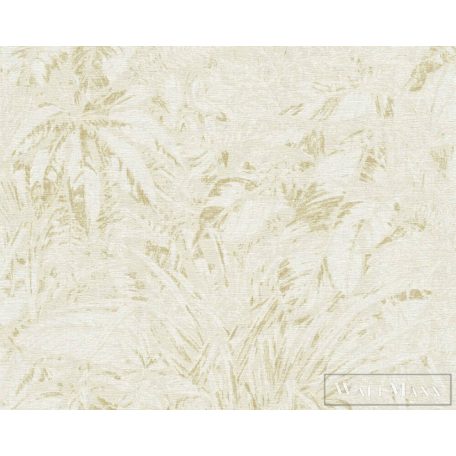 AS CREATION Smart Surfaces 39560-1 krémszínű leveles modern tapéta