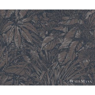   AS CREATION Smart Surfaces 39560-5 kék leveles modern tapéta