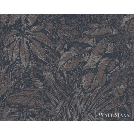 AS CREATION Smart Surfaces 39560-5 kék leveles modern tapéta