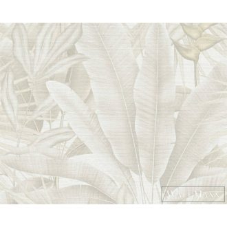   AS CREATION Stories of Life 39647-4 bézs leveles természet tapéta