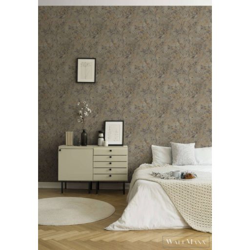 AS CREATION Stories of Life 39650-1 taupe leveles szövet tapéta