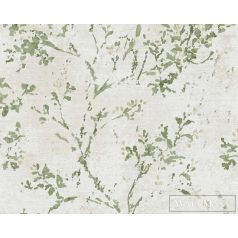   AS CREATION Stories of Life 39650-4 zöld leveles szövet tapéta