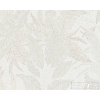   AS CREATION Stories of Life 39654-2 krémszínű leveles szövet tapéta