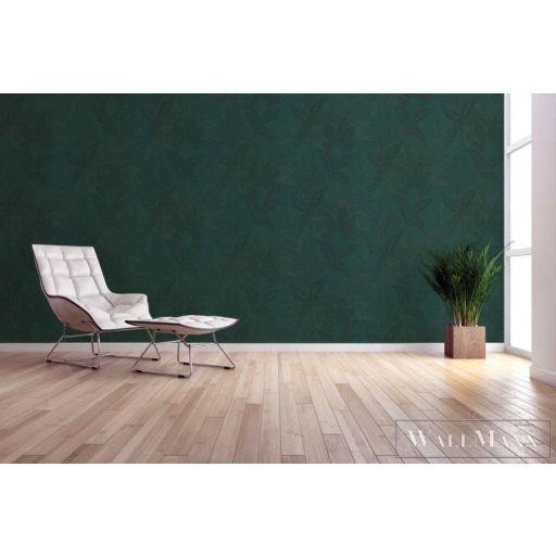 AS CREATION Stories of Life 39654-3 zöld leveles szövet tapéta