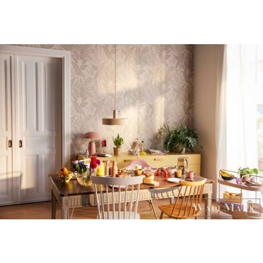 AS CREATION Stories of Life 39654-5 bézs leveles szövet tapéta