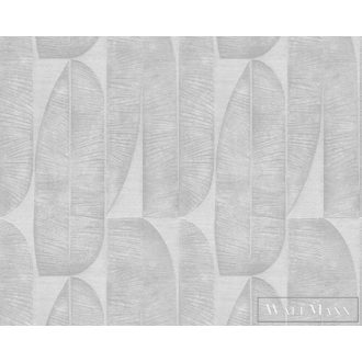   AS CREATION Stories of Life 39658-2 világos leveles térhatású tapéta